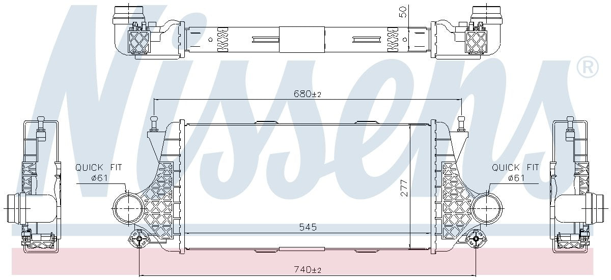 Nissens Intercooler 96332