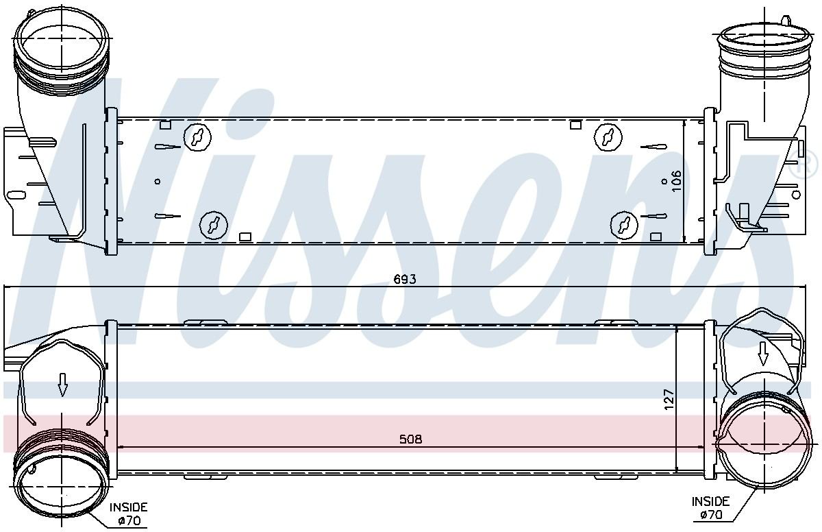 Nissens Turbocharger Intercooler 96595