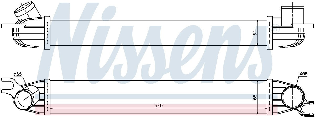 Nissens Intercooler 96608
