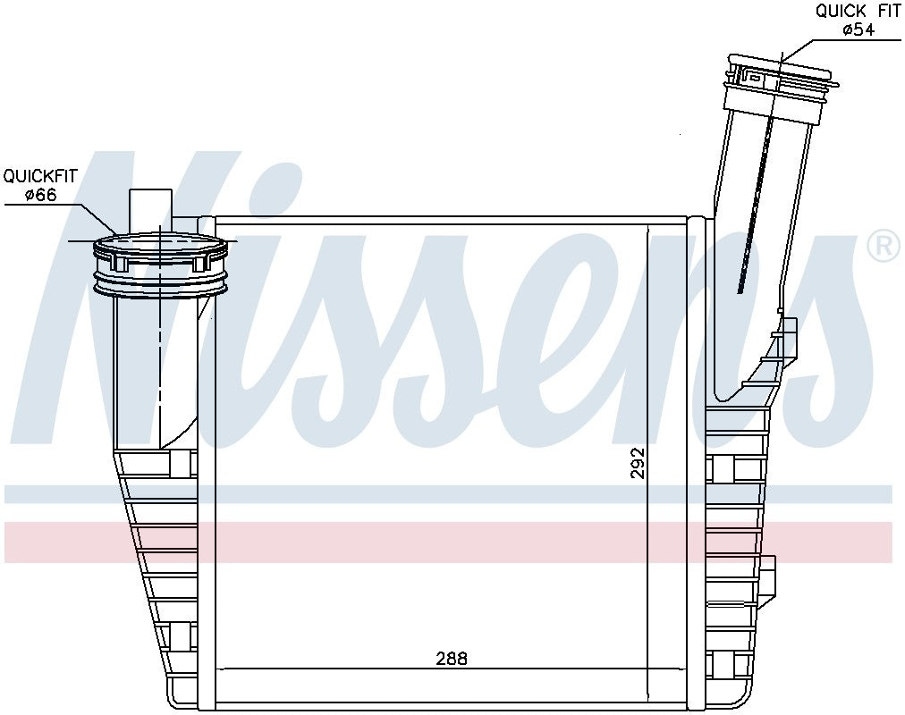 Nissens Turbocharger Intercooler 96611