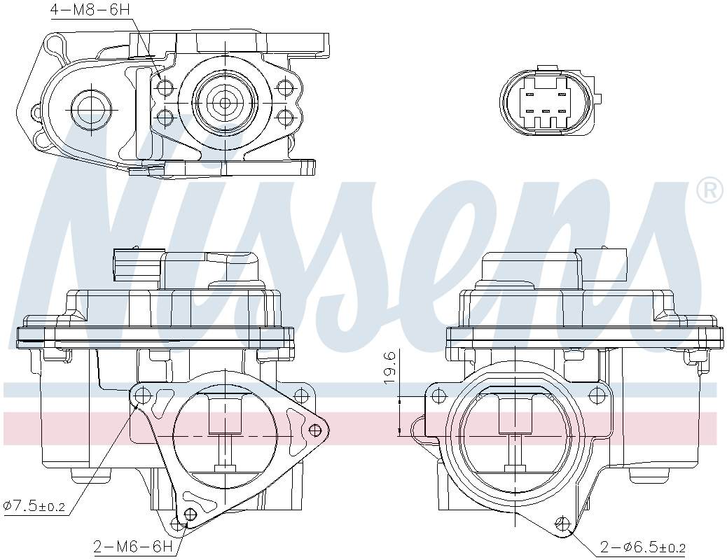 Nissens Exhaust Gas Recirculation (EGR) Valve 98192