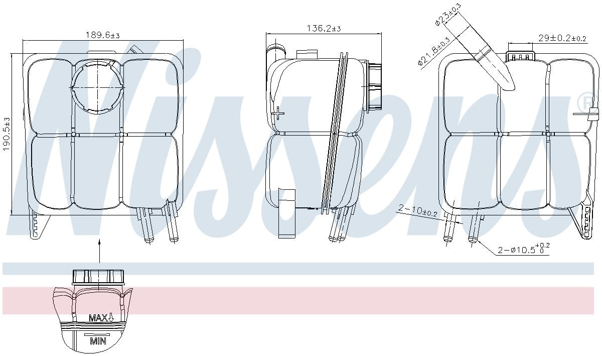 Nissens Engine Coolant Reservoir 996138
