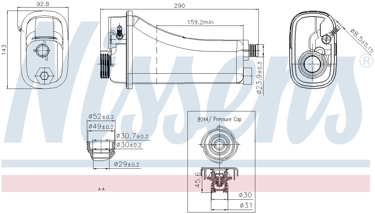 Nissens Engine Coolant Reservoir 996155