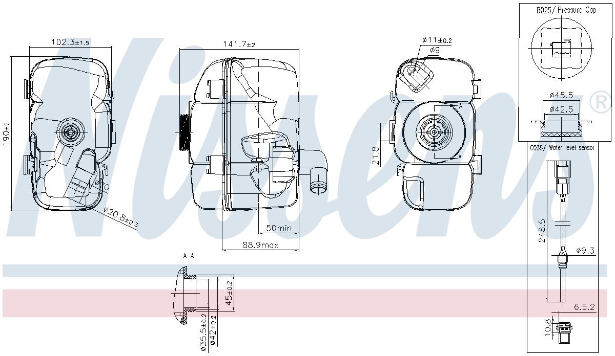 Nissens Engine Coolant Reservoir 996177
