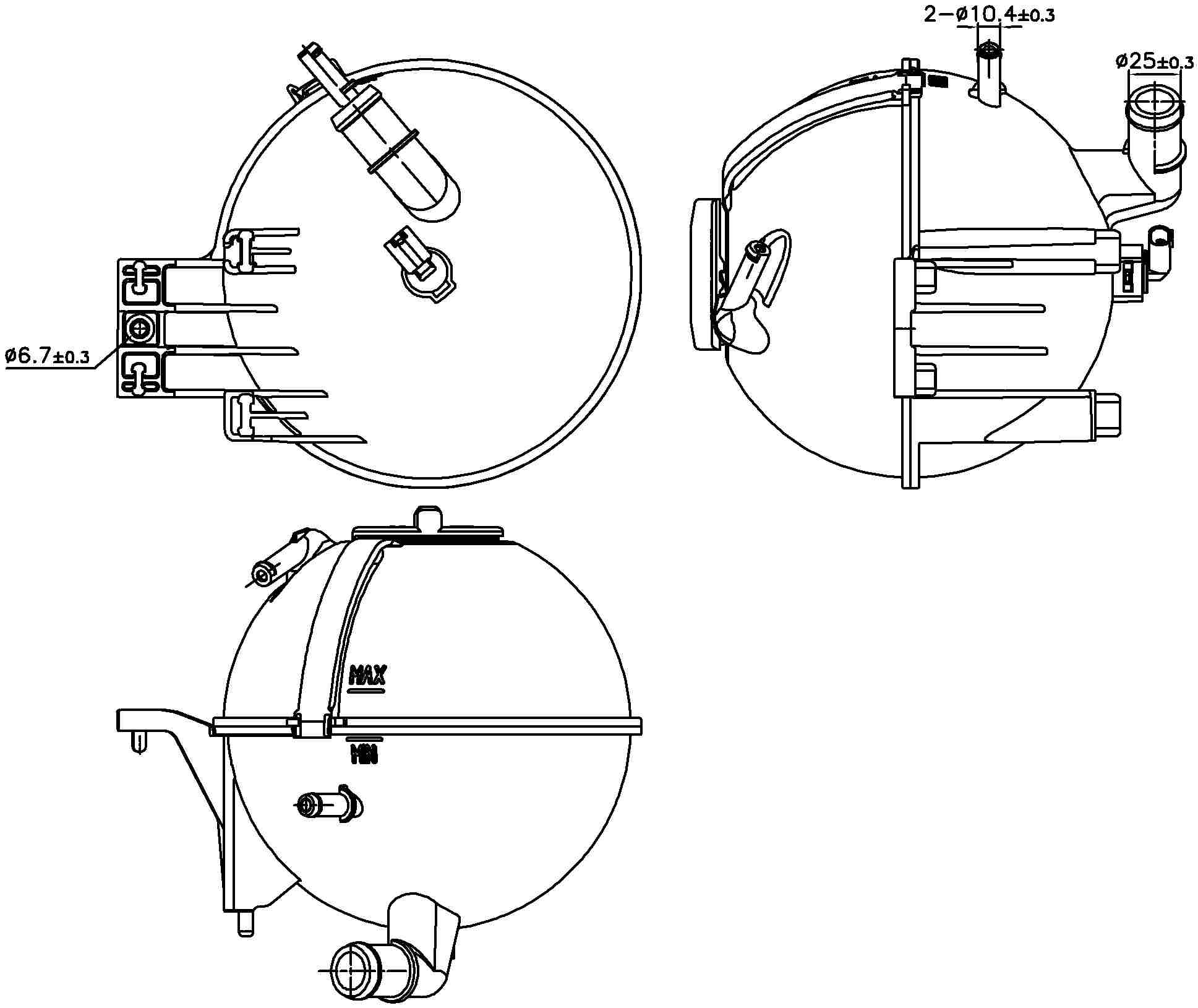 Nissens Engine Coolant Reservoir 996296