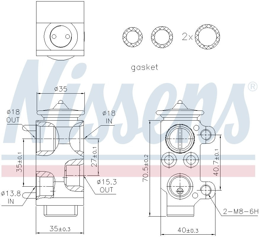 Nissens A/C Expansion Valve 999221