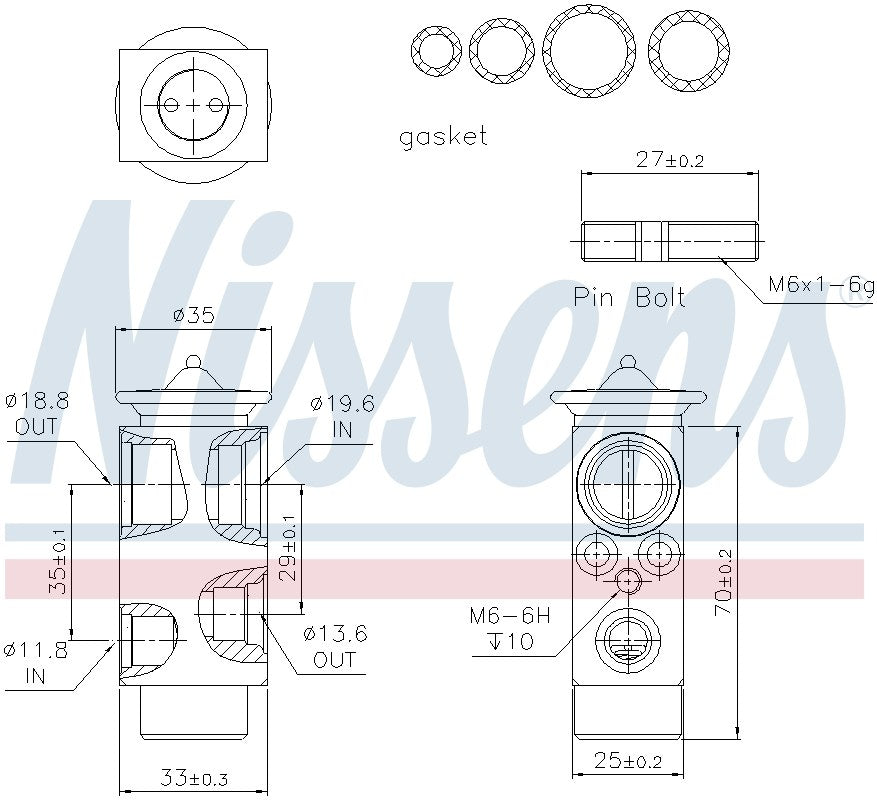 Nissens A/C Expansion Valve 999233