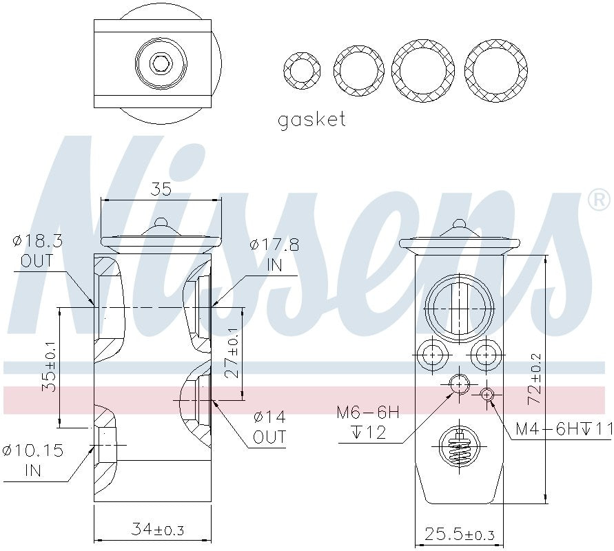 Nissens A/C Expansion Valve 999279