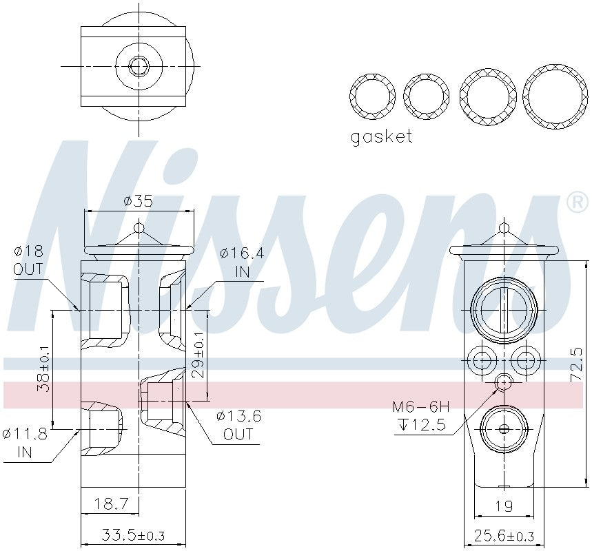 Nissens A/C Expansion Valve 999373