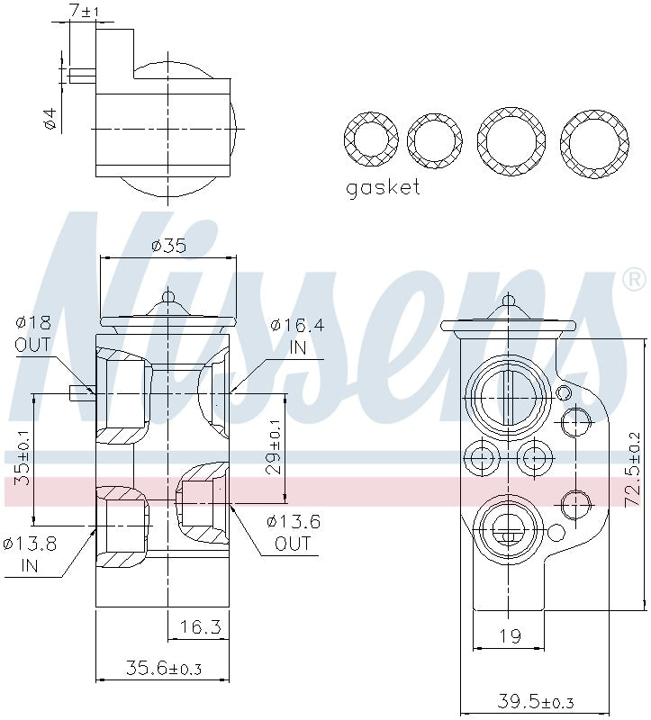 Nissens A/C Expansion Valve 999376