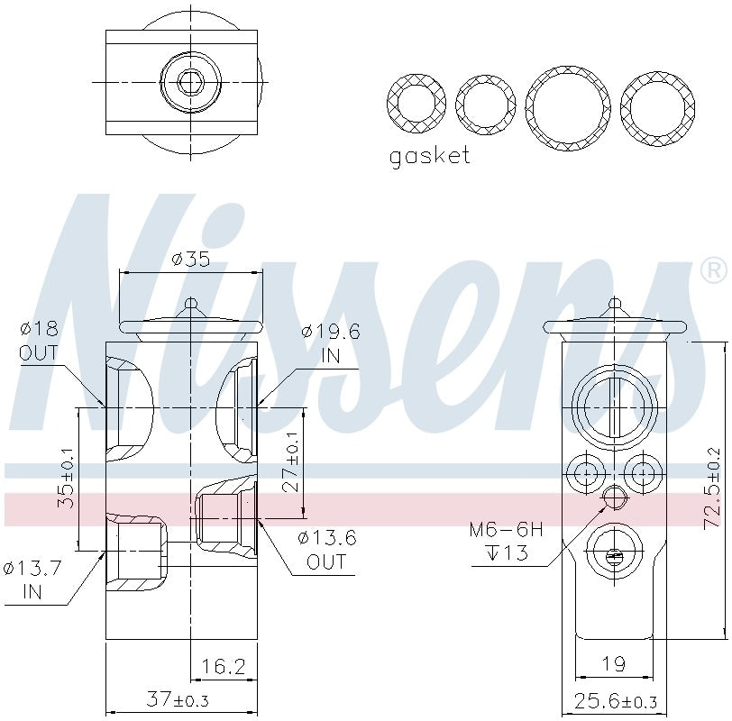 Nissens A/C Expansion Valve 999378