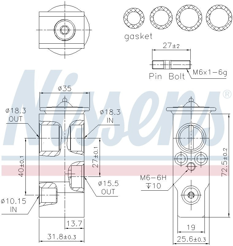 Nissens A/C Expansion Valve 999385