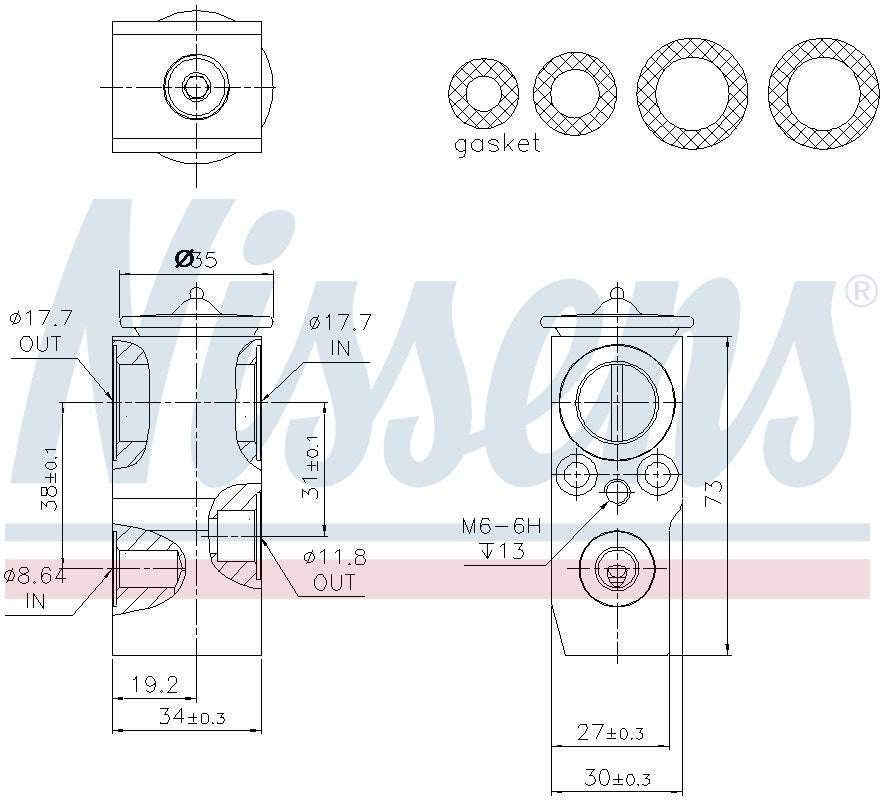 Nissens A/C Expansion Valve 999391