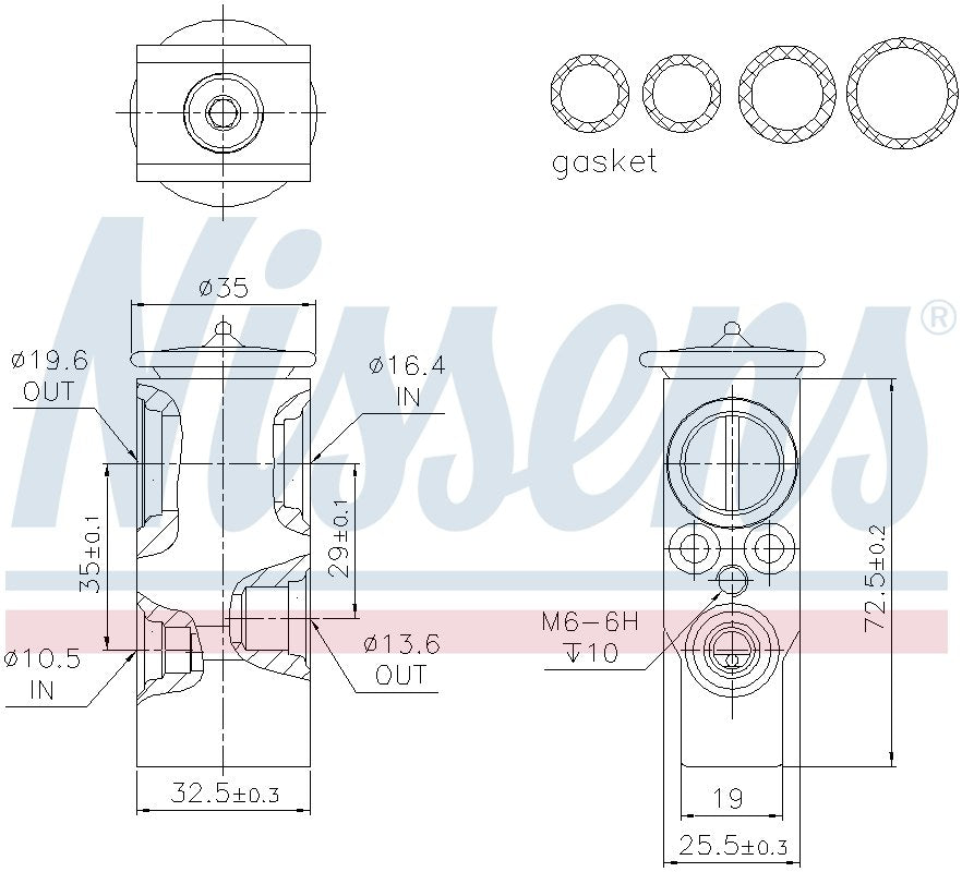 Nissens A/C Expansion Valve 999394