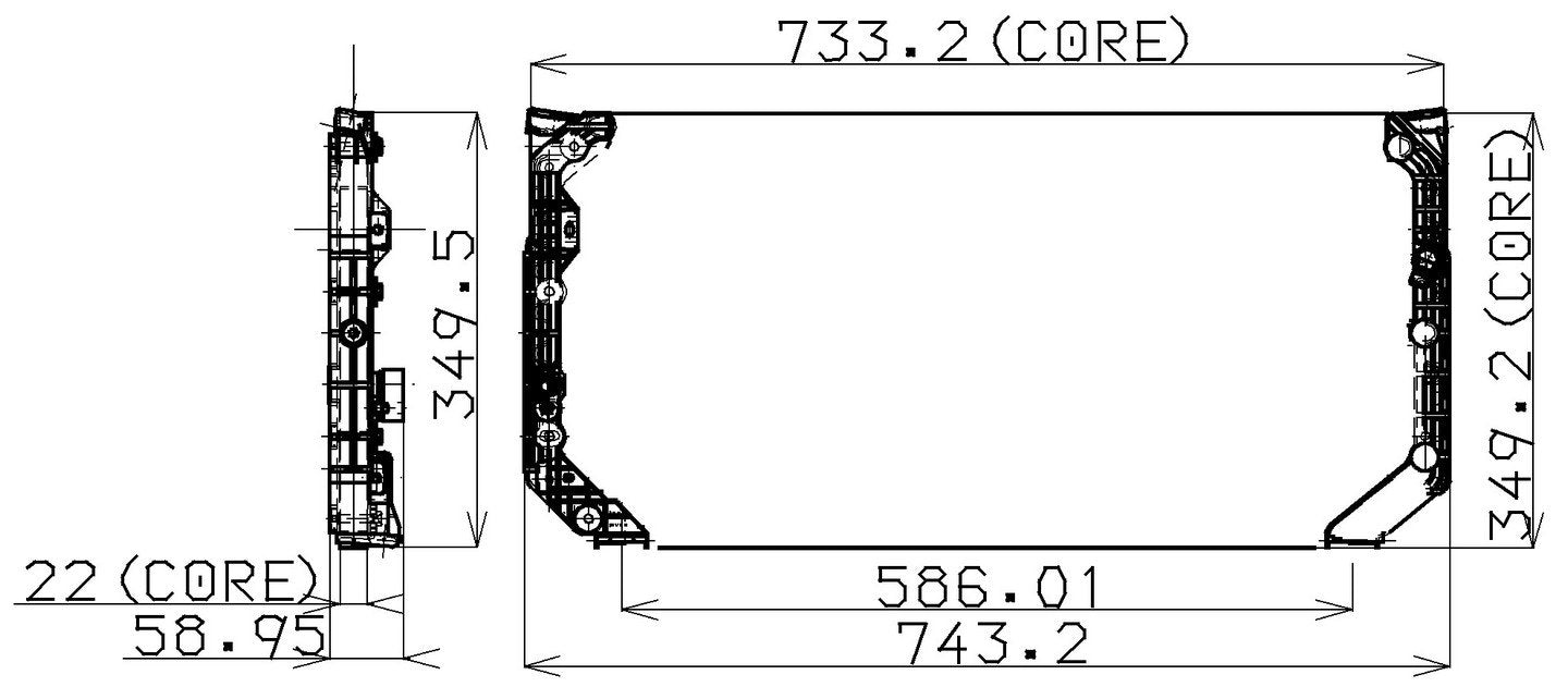 DENSO Auto Parts A/C Condenser 477-0103