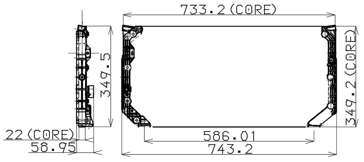 DENSO Auto Parts A/C Condenser 477-0103