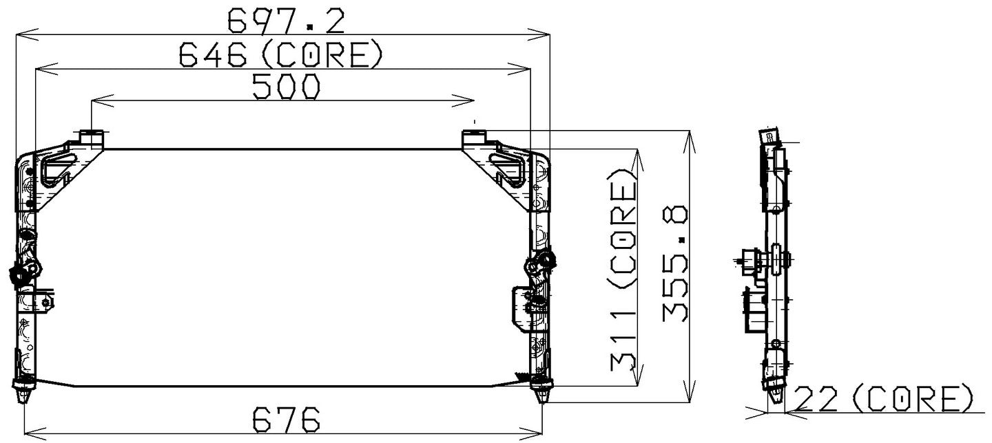 DENSO Auto Parts A/C Condenser 477-0117