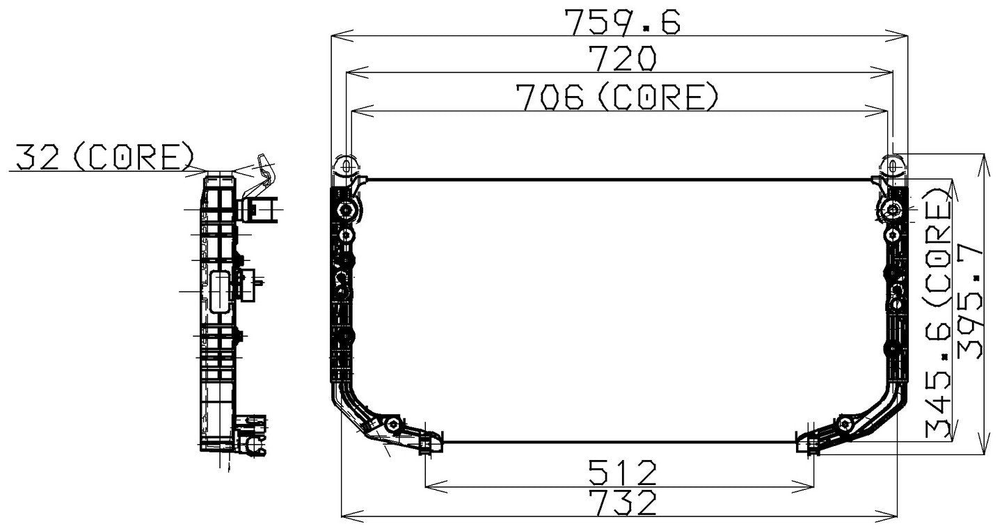 DENSO Auto Parts A/C Condenser 477-0121