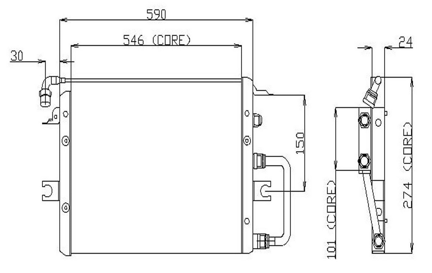DENSO Auto Parts A/C Condenser 477-0133
