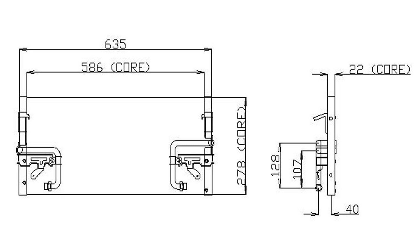 DENSO Auto Parts A/C Condenser 477-0140