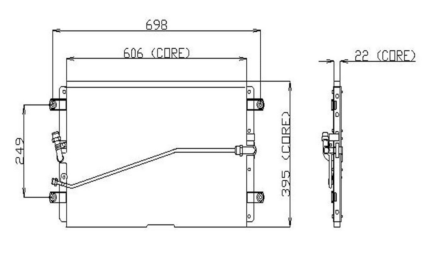 DENSO Auto Parts A/C Condenser 477-0146
