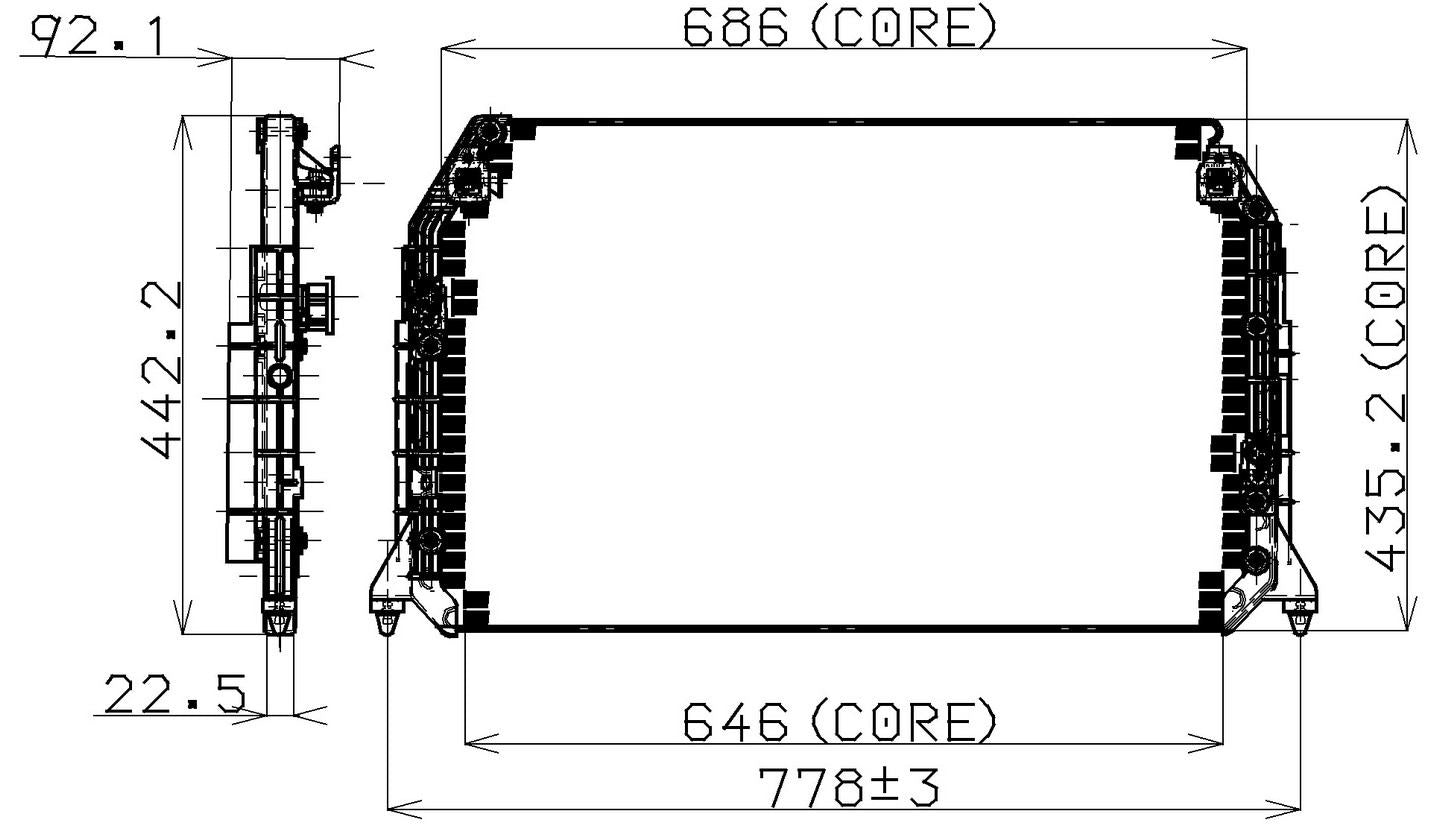 DENSO Auto Parts A/C Condenser 477-0509