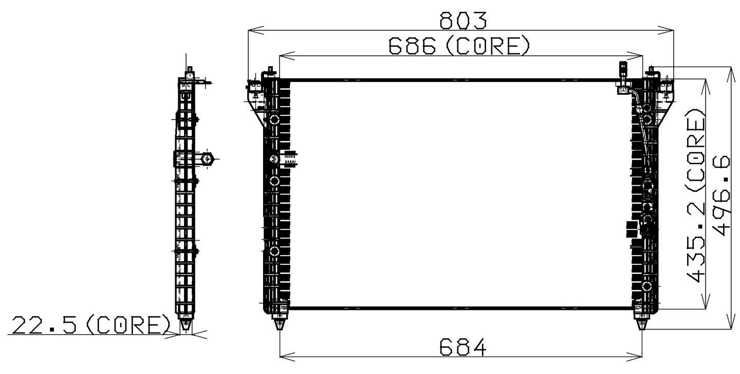 DENSO Auto Parts A/C Condenser 477-0538