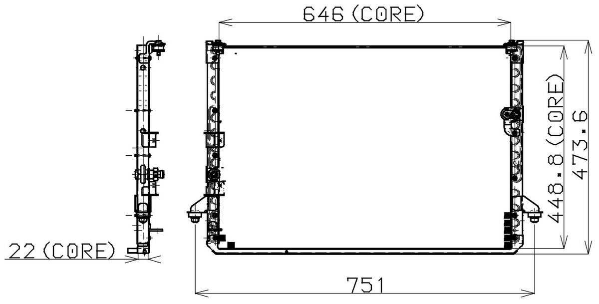 DENSO Auto Parts A/C Condenser 477-0539