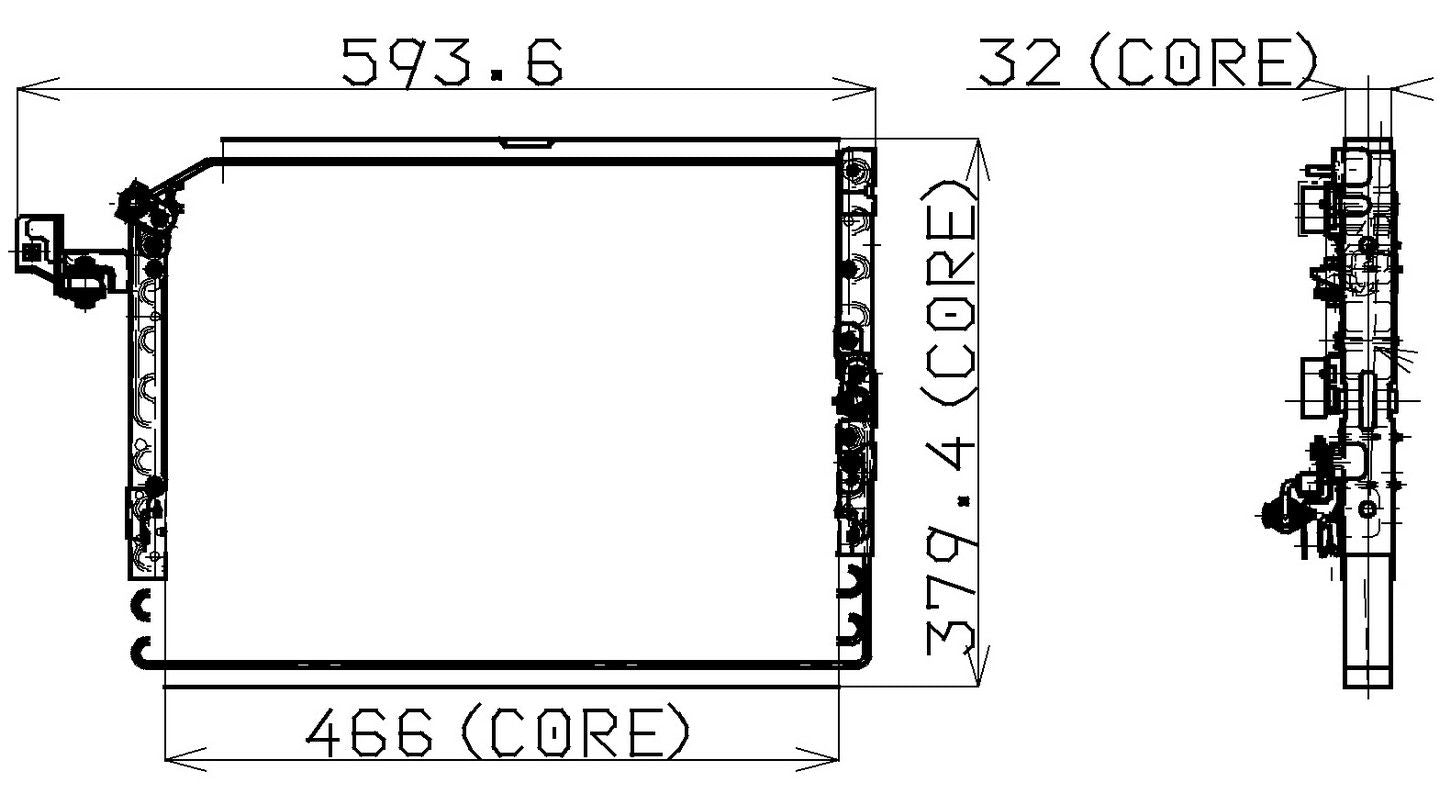 DENSO Auto Parts A/C Condenser 477-0546