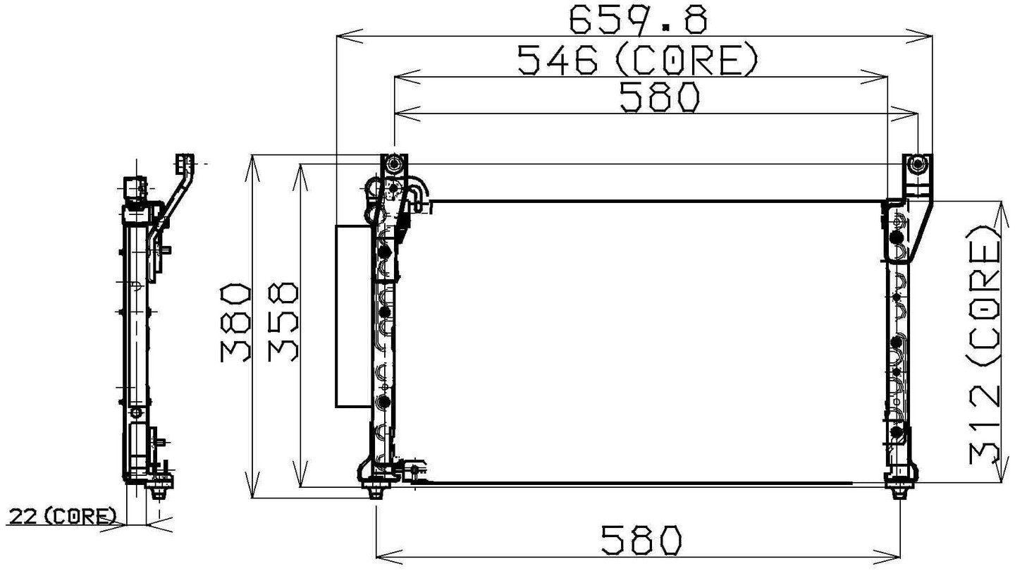DENSO Auto Parts A/C Condenser 477-0557