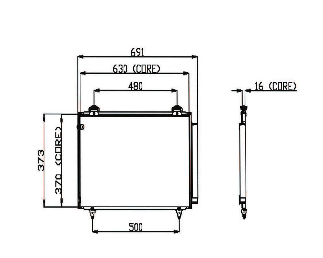 DENSO Auto Parts A/C Condenser 477-0562