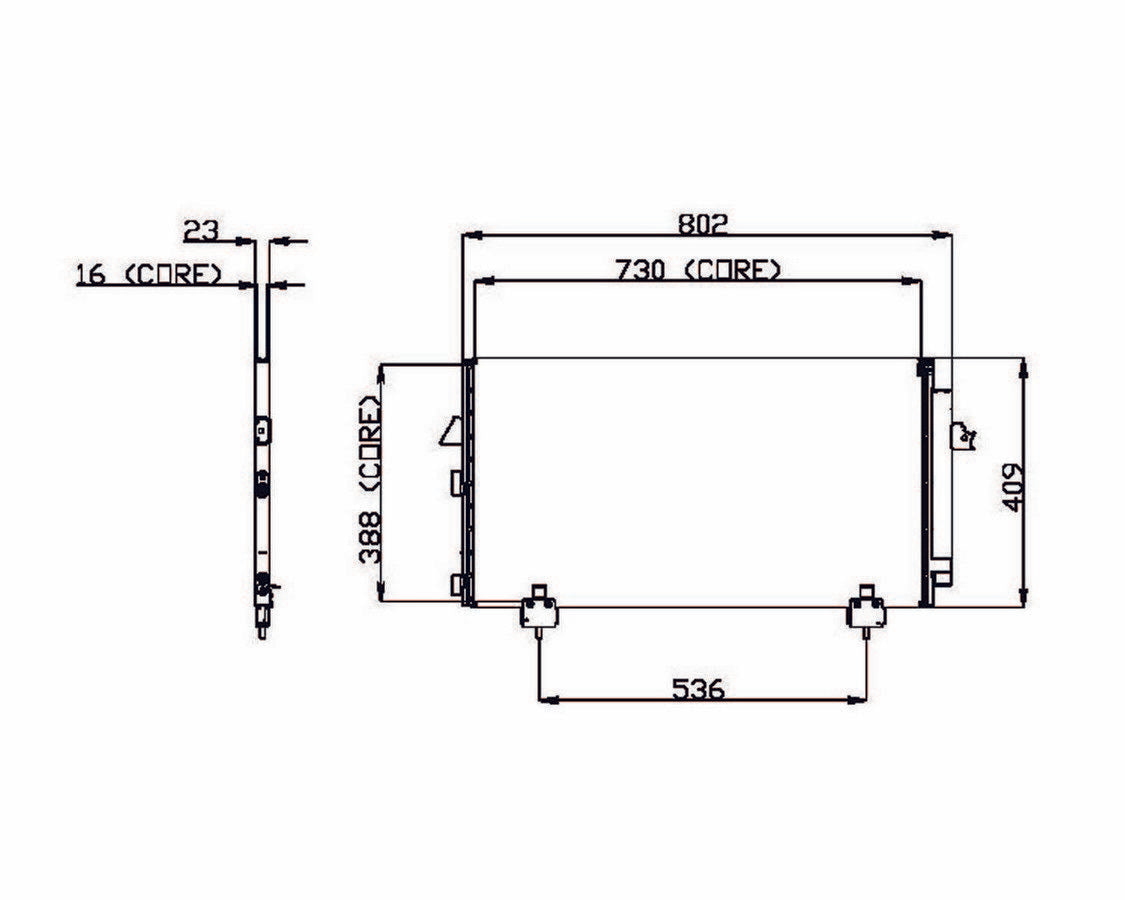 DENSO Auto Parts A/C Condenser 477-0568