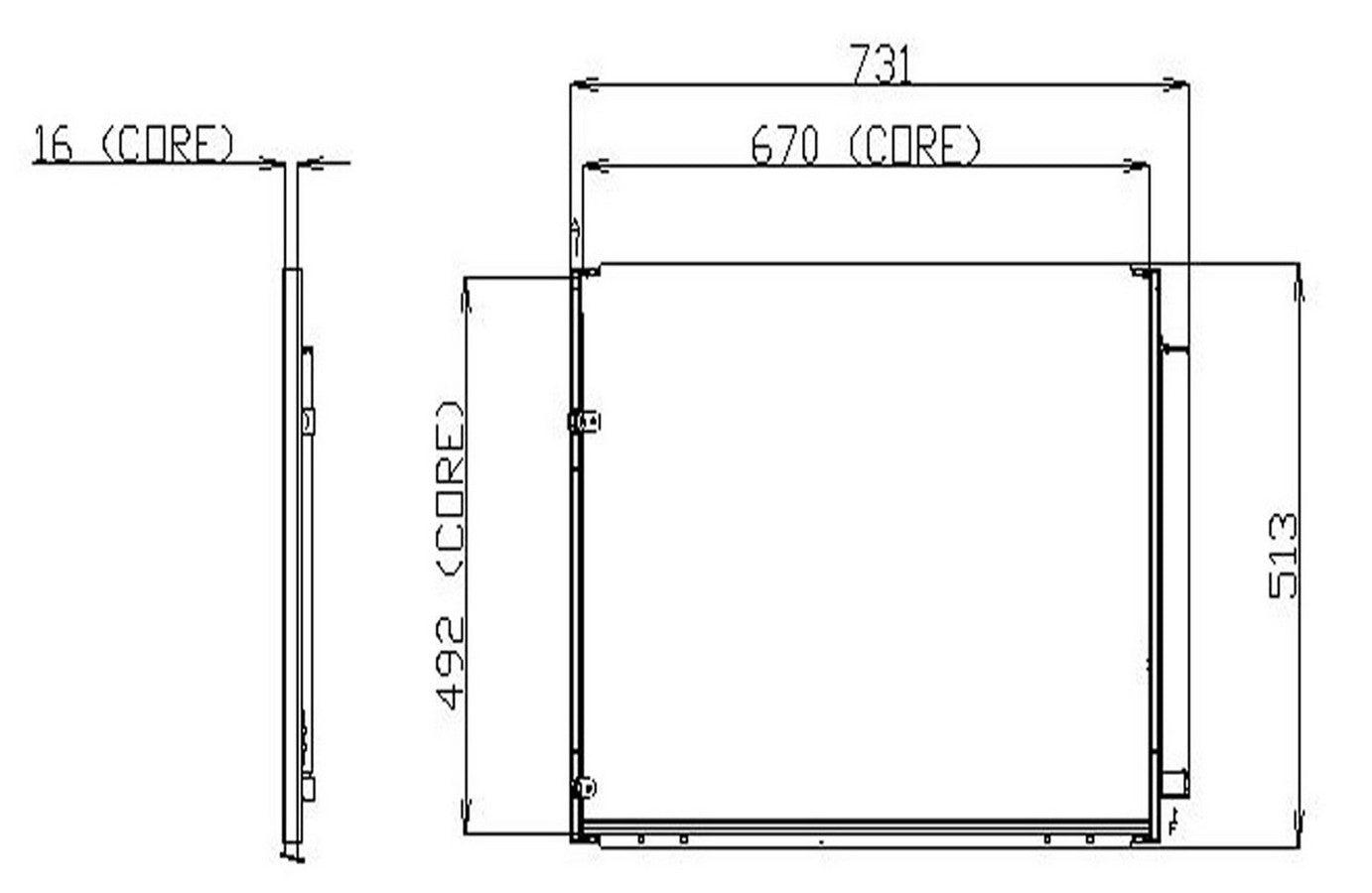 DENSO Auto Parts A/C Condenser 477-0574