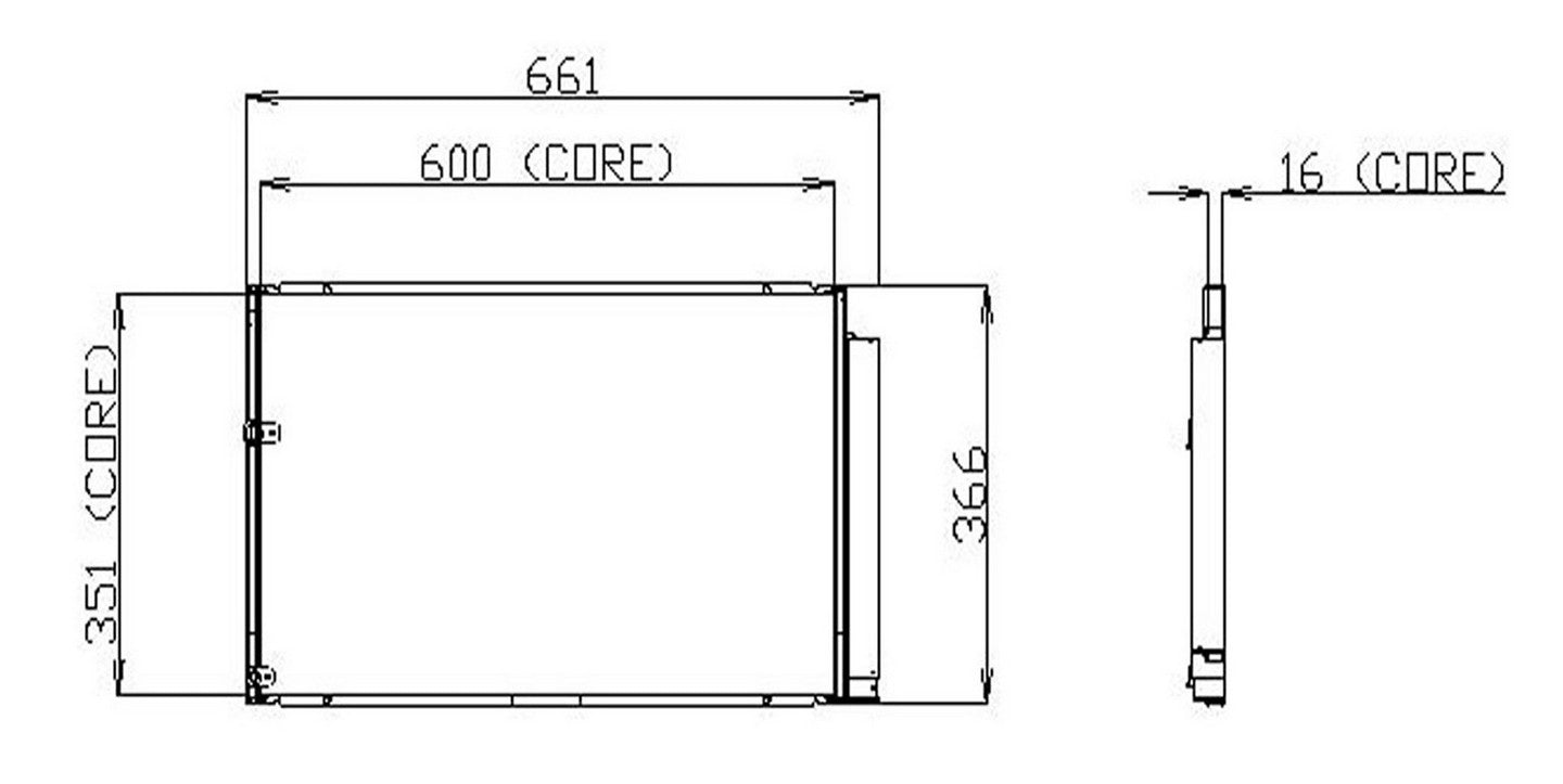 DENSO Auto Parts A/C Condenser 477-0575