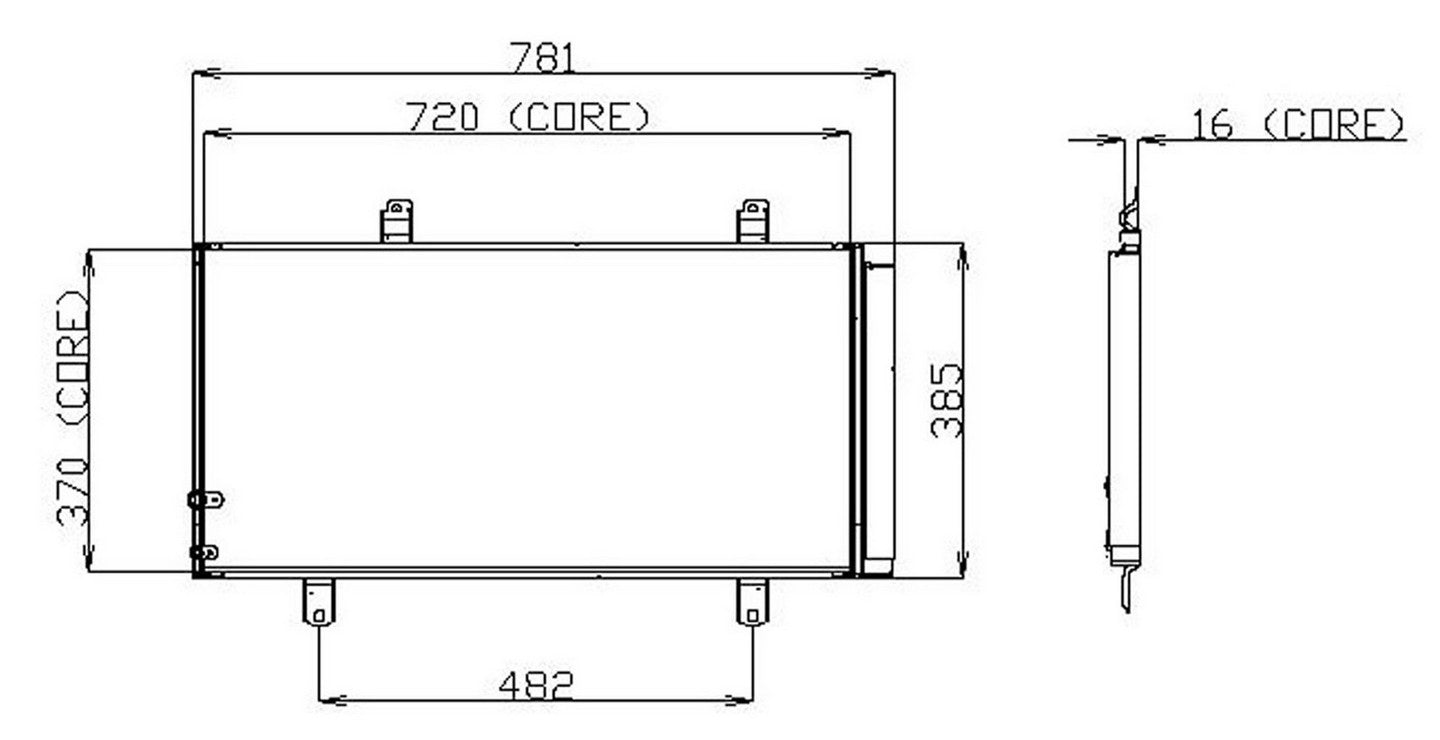 DENSO Auto Parts A/C Condenser 477-0584