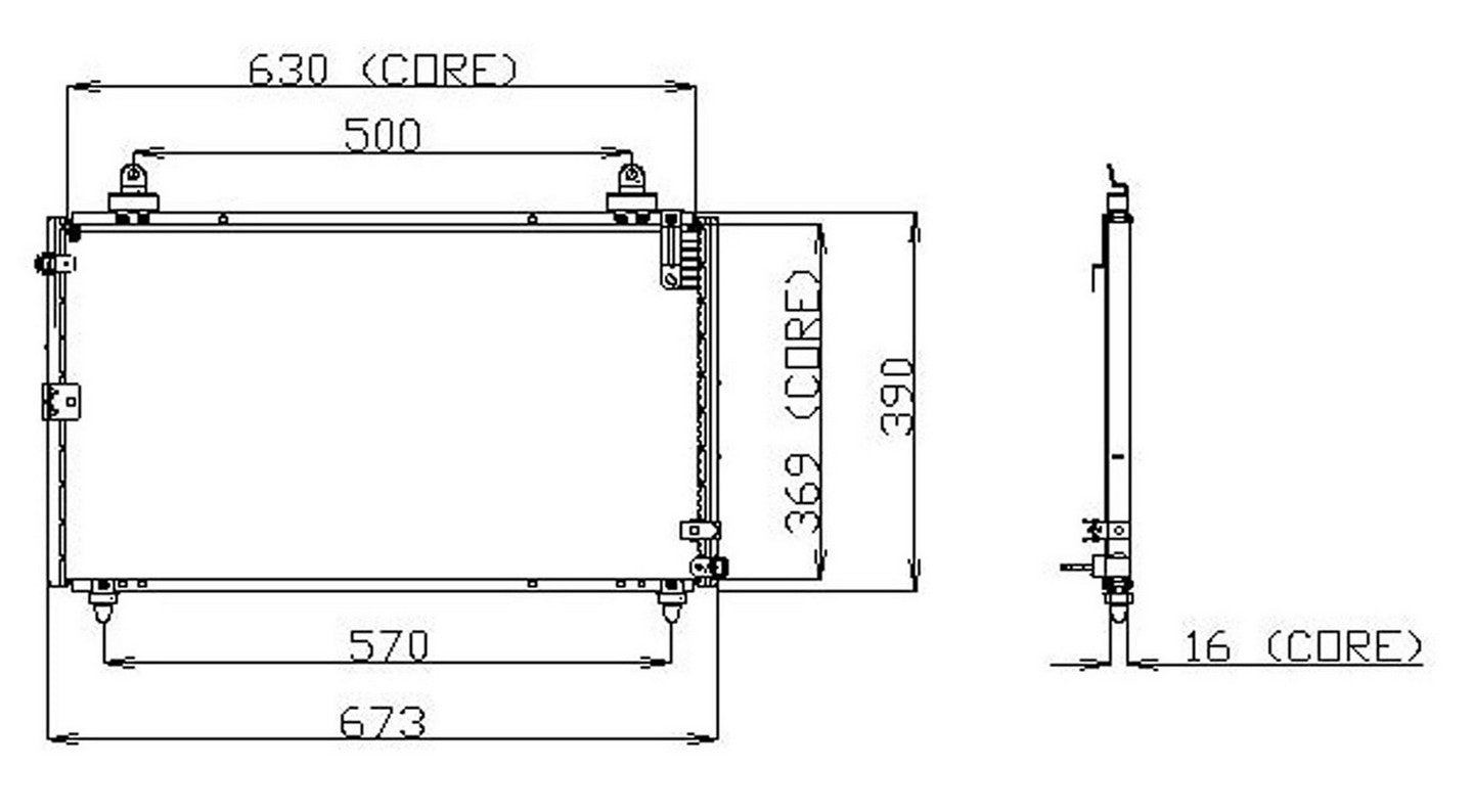 Denso Condenser - 1993-1998 Toyota Supra