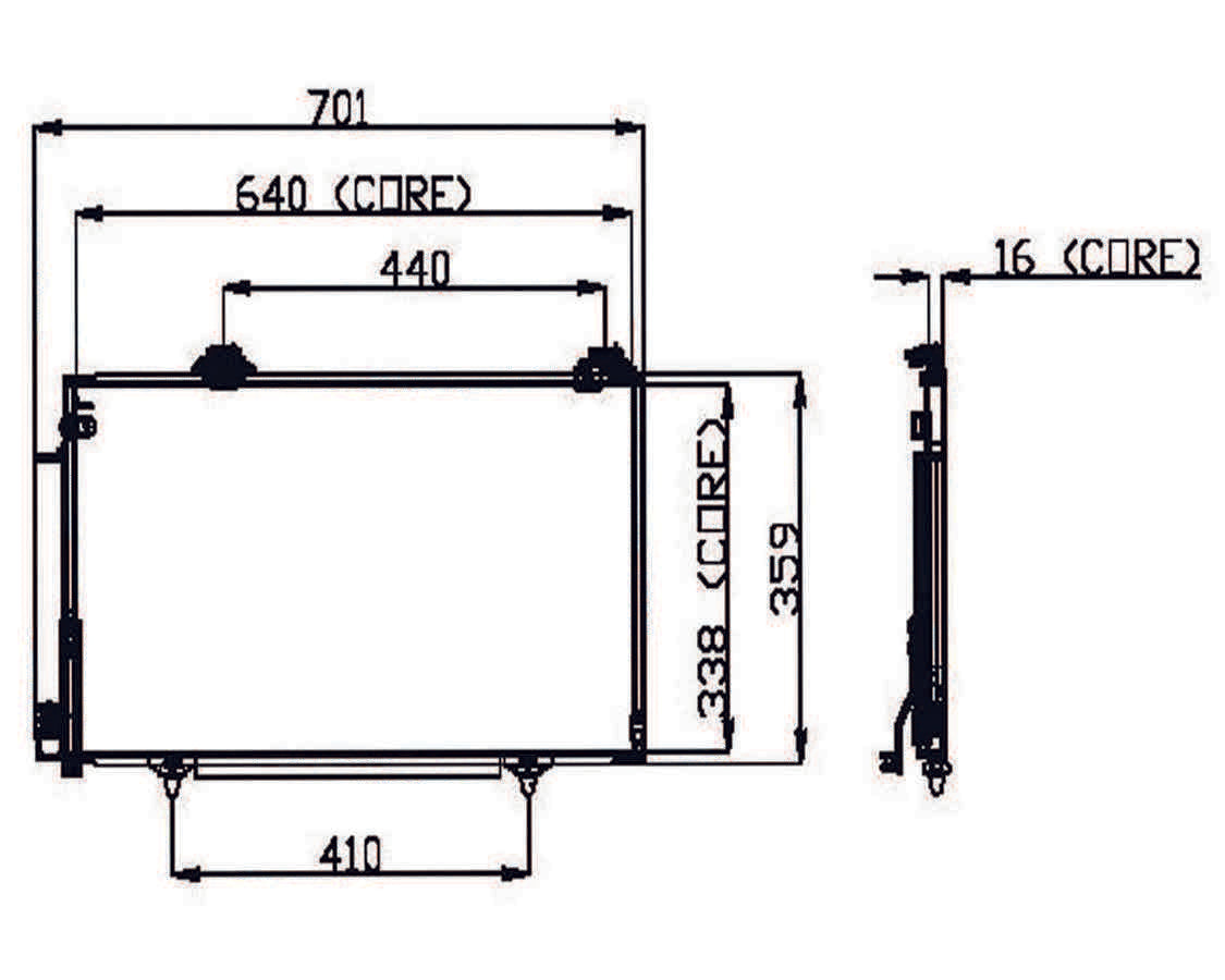 DENSO Auto Parts A/C Condenser 477-0597