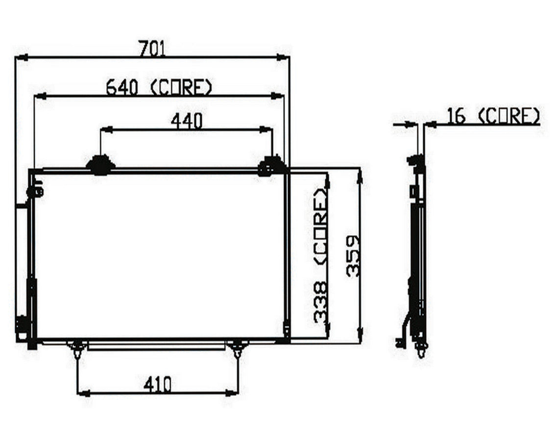 DENSO Auto Parts A/C Condenser 477-0597