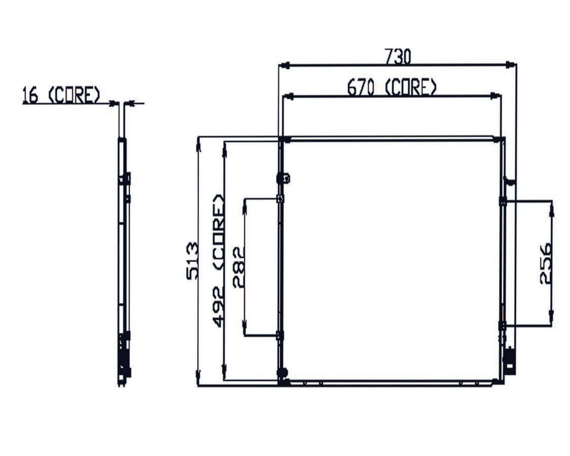 DENSO Auto Parts A/C Condenser 477-0601