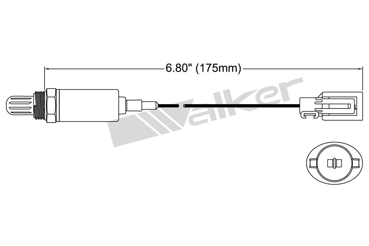Walker Products Walker Products 250-21003 Oxygen Sensor 1-W Direct Fit 250-21003