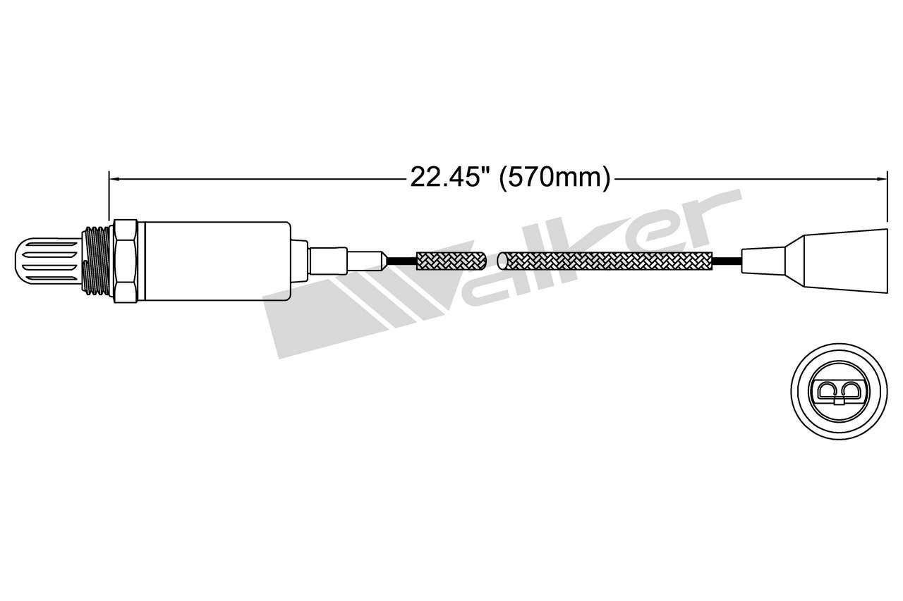 Walker Products Walker Products 250-21011 Oxygen Sensor 1-W Direct Fit 250-21011