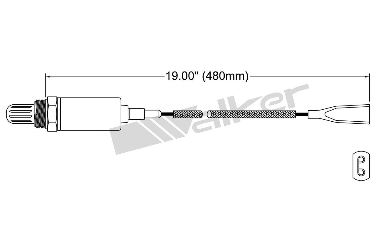 Walker Products Walker Products 250-21024 Oxygen Sensor 1-W Direct Fit 250-21024