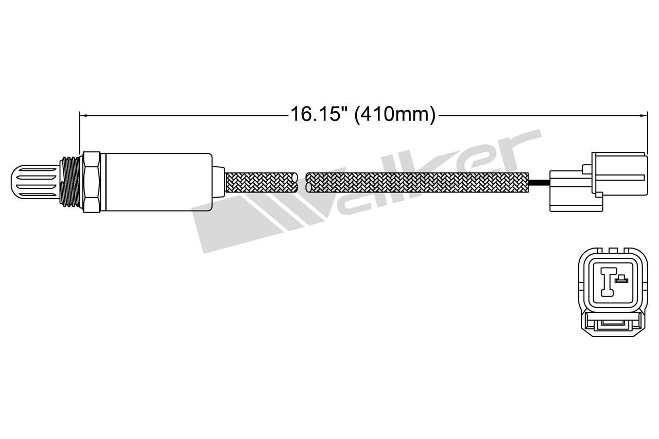 Walker Products Walker Products 250-21031 Oxygen Sensor 1-W Direct Fit 250-21031
