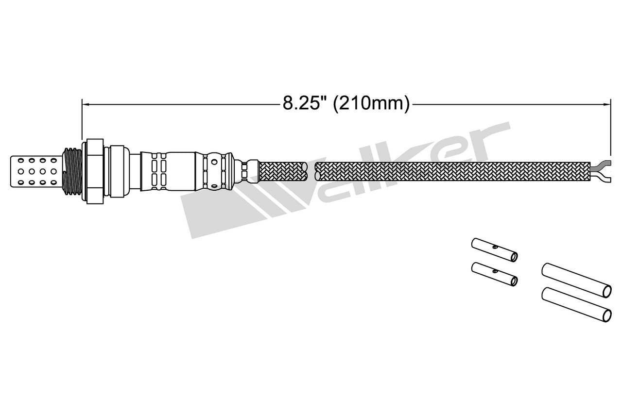 Walker Products Walker Products 250-22000 Oxygen Sensor 2-W Universal 250-22000