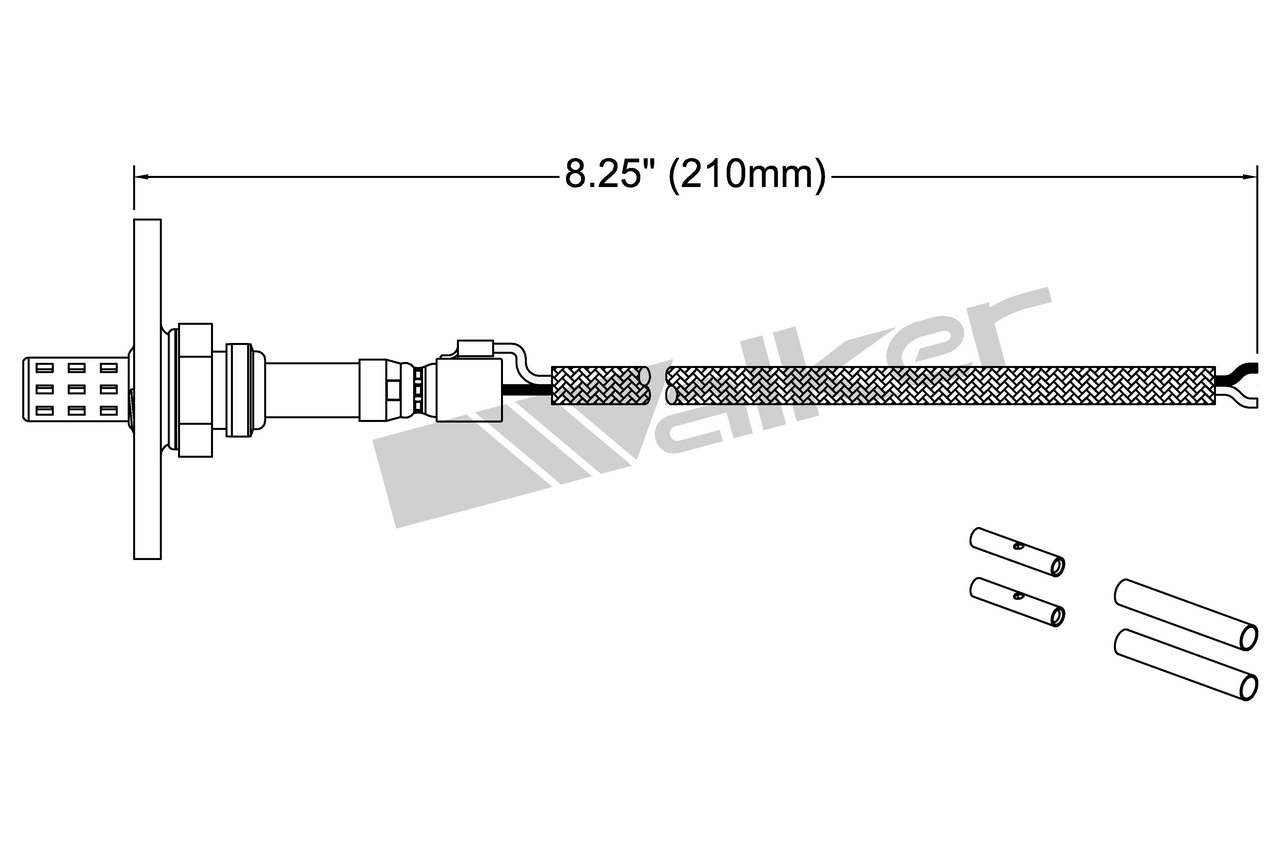 Walker Products Walker Products 250-22050 Oxygen Sensor 2-W Universal W/Flange 250-22050