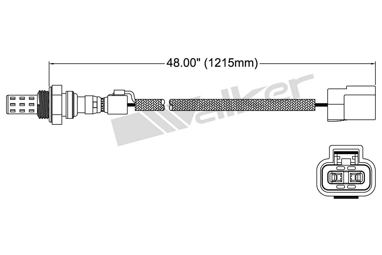 Walker Products Walker Products 250-22065 Oxygen Sensor 2-W Direct Fit 250-22065