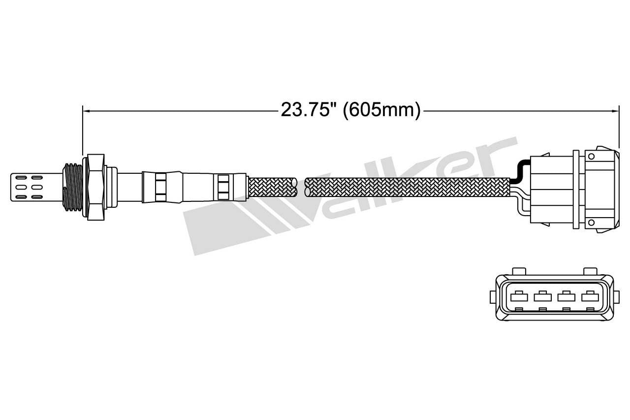 Walker Products Walker Products 250-23013 Oxygen Sensor 3-W Direct Fit 250-23013