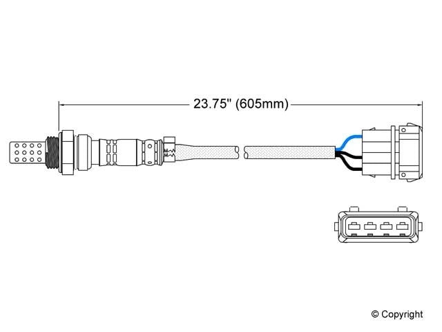 Walker Products Walker Products 250-23013 Oxygen Sensor 3-W Direct Fit 250-23013