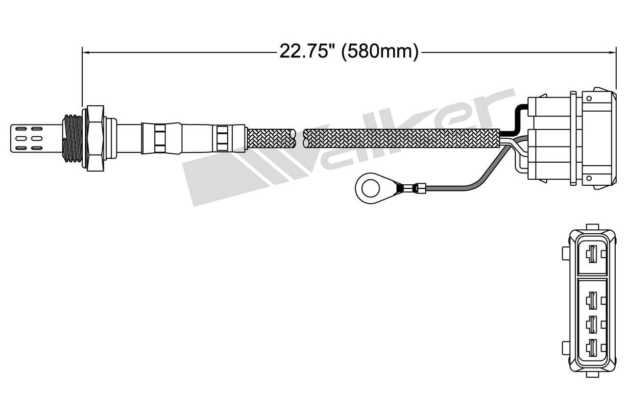 Walker Products Walker Products 250-23023 Oxygen Sensor 3-W Direct Fit 250-23023