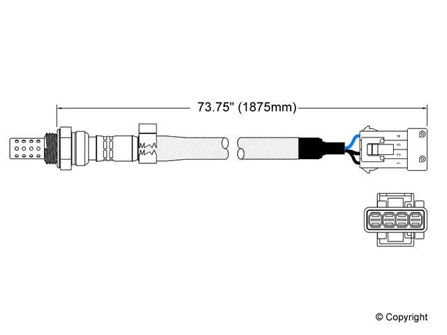 Walker Products Oxygen Sensor 250-23070